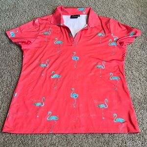 Yatta ladies just beachy golf polo size large